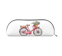 EdWal Astuccio per matite e matite, con stampa a forma di bicicletta rossa retrò, elegante astuccio per donne, borsa per cosmetici da viaggio, Oro, Taglia unica, Beauty case
