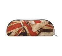 EdWal Astuccio per trucchi con stampa bandiera britannica per chitarra, elegante astuccio da viaggio, argento, En storlek, Astuccio da toilette