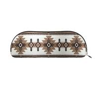 EdWal Astuccio per trucchi con stampa nativi americani, astuccio per matite, astuccio elegante da donna, borsa per trucco da viaggio, oro, taglia unica, Astuccio da toilette