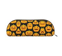 EdWal Astuccio per trucchi con zucca di Halloween, elegante astuccio per matite da donna, oro, One Size, Astuccio da toilette