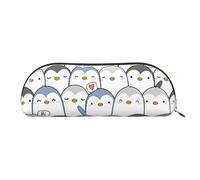 EdWal Astuccio portamatite carino con stampa con pinguino, astuccio per matite, elegante astuccio per donne, trousse da viaggio, Oro, En storlek, Borsa da toilette