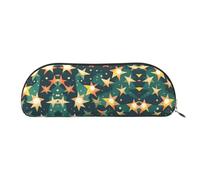 EdWal Atomic Stars - Astuccio per matite e matite, con stampa retrò e stelle, elegante astuccio per donne, borsa per cosmetici da viaggio, Oro, Taglia unica, Beauty case