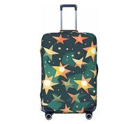 EdWal Atomic Stars Retro Stampa Stampa Valigie Copertura Protettiva Bagagli Da Viaggio Copertura Bagagli Lavabile Copertura Anti-Graffio, Nero , M