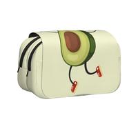 EdWal Avocado Corda Saltare Stampa Matita Astuccio Tela Penna Matita Sacchetto di Grande Capacità Organizzatore Multifunzionale Matita Bag