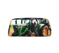 EdWal Azienda agricola Trattore Stampa Matita Astuccio Grande Astuccio Cancelleria Pen Bag Ufficio College Scuola Trucco Bag, Argento, Taglia unica, Beauty case