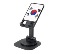 EdWal Bandiera della Repubblica di Corea stampa regolabile pieghevole supporto del telefono, supporto per telefono cellulare girevole a 360 per scrivania, elementi essenziali da viaggio