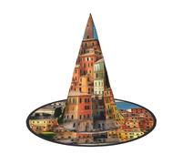 EdWal Bella Italia Stampa Halloween Strega Cappello Costume Accessorio Donne Cappelli Per Halloween Partito Cosplay Per La Casa, Cortile,