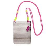 EdWal Borsa a tracolla con stampa orchidea per donne, mini borse per telefono, grazioso portafoglio per telefono, regalo per escursioni e viaggi, Fucsia, Taglia unica