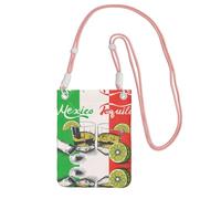 EdWal Borsa a tracolla da donna, con stampa di bandiera del Messico e tequila, mini portamonete per telefono, grazioso portafoglio per telefono, regalo per escursioni e viaggi, rosa, Taglia unica