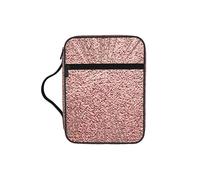 EdWal Borsa cosmetica con stampa biblica oro rosa con manico robusto borsa per il lavaggio del tablet piccola borsa degli attrezzi per libri