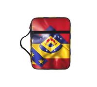 EdWal Borsa cosmetica con stampa della bandiera del Venezuela con manico robusto borsa per il lavaggio del manicotto del tablet piccola borsa degli attrezzi per libri