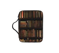 EdWal Borsa per cosmetici con stampa biblioteca misteriosa stanza dei libri con manico robusto borsa per il lavaggio borsa per tablet piccola borsa per attrezzi per libri