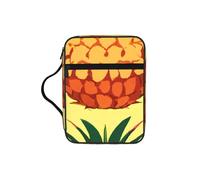 EdWal Borsa per cosmetici con stampa di ananas con manico robusto borsa per il lavaggio del tablet piccola borsa per attrezzi per libri