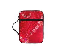 EdWal Borsa per cosmetici con stampa di fiori e cuori per San Valentino, con manico robusto, borsa per tablet, piccola borsa per attrezzi per libri