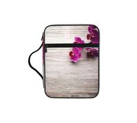 EdWal Borsa per cosmetici con stampa di orchidee, con manico robusto, borsa per tablet, piccola borsa per attrezzi per libri