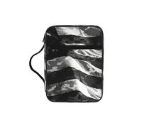 EdWal Camo American Flag Print Bible Case Cosmetic Bag con manico robusto Wash Bag Tablet Sleeve Small Tool Bag per libri