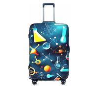 EdWal Copertura per valigie con stampa astratta scienza chimica copertura per bagagli da viaggio valigia lavabile copribagagli antigraffio, Nero , S