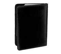 EdWal Custodia per passaporto in pelle nera e bianca con stampa zebrata, con porta carte di credito, per donne e uomini, per la famiglia, da viaggio, Nero , Taglia unica