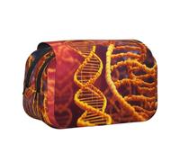 EdWal DNA Chain Photo Print Pencil Case Canvas Pen Pencil Pouch Large Capacity Organizer Multifunzionale Pencil Bag