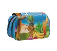 EdWal Estate Parrot Ananas Uccello Stampa Astuccio di Tela Penna Matita Sacchetto di Grande Capacità Organizzatore Multifunzionale Matita Bag