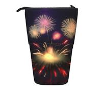EdWal Explosion - Astuccio telescopico con stampa 3D, motivo: fuochi d'artificio, Nero , Taglia unica, Organizer per borse