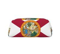 EdWal Florida Flag Print Pencil Case Large Pencil Pouch Stationery Pen Bag Office College School Makeup Bag, Argento, Taglia unica, Beauty case