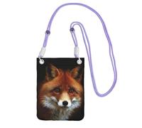 EdWal Fox2 - Borsa a tracolla da donna, mini portamonete per telefono, grazioso portafoglio per telefono, regalo per escursioni e viaggi, Viola, Taglia unica