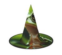 EdWal Frog And Rain Stampa Halloween Strega Cappello Costume Accessorio Donne Cappelli Per Halloween Partito Cosplay Per La Casa, Cortile,