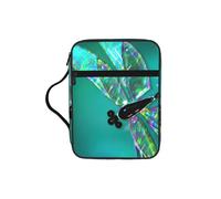 EdWal Galaxy Animal Dragonfly Print Bible Case Cosmetic Bag con manico robusto Wash Bag Tablet Sleeve Small Tool Bag per libri