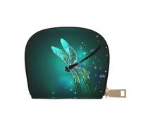EdWal Galaxy Animal Dragonfly Print Card Holder Unisex Porta carte di credito per uomini e donne Porta carte di credito in pelle sottile, bianco, Taglia unica