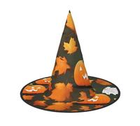 EdWal Happy Thanksgiving Day Pumpkin Print Halloween Witch Hat Costume Accessorio Donne Cappelli Per Halloween Festa Cosplay Per La Casa, Cortile,
