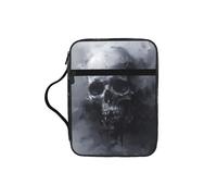 EdWal Horror Ghost Skull Print Bible Case Cosmetic Bag con manico robusto Wash Bag Tablet Sleeve Small Tool Bag per libri