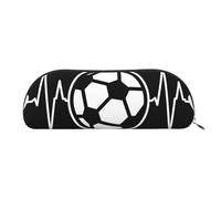 EdWal 'I Love Soccer Print' Astuccio per il trucco, astuccio per matite, astuccio elegante da donna, astuccio da viaggio, Argento, Jeden rozmiar, Beauty case
