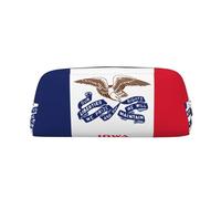 EdWal Iowa State Flag Print Pencil Case Large Pencil Pouch Stationery Pen Bag Office College School Makeup Bag, Argento, Taglia unica, Beauty case