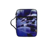 EdWal Killer Whale Print Bible Case Cosmetic Bag con manico robusto Wash Bag Tablet Sleeve Small Tool Bag per libri