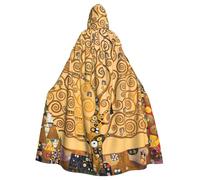 EdWal Mantello con cappuccio unisex per adulti con stampa albero della vita, mantello uniforme con cappuccio, per costumi cosplay di Halloween