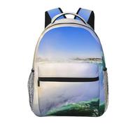 EdWal Niagara Falls stampa escursionismo zaino per computer portatile per uomo donna zaino impermeabile facile da pulire borsa da viaggio