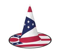 EdWal Ohio State Flag Print Halloween Witch Hat Costume Accessorio Donne Cappelli Per Halloween Festa Cosplay Per La Casa, Cortile,