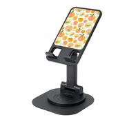 EdWal Peach Print - Supporto per telefono pieghevole regolabile, supporto per telefono cellulare girevole a 360 gradi per scrivania, elementi essenziali da viaggio