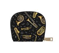 EdWal Porta carte di credito con stampa di strumenti musicali Porta Carte di Credito Unisex per Uomo e Donna Portacarte in Pelle Portacarte Sottile, Bianco, Taglia unica, Bianco, En storlek