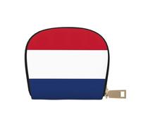 EdWal Porta carte di credito unisex con stampa bandiera olandese, porta carte di credito per uomini e donne, porta carte di credito, sottile biglietto da visita, bianco, Taglia unica