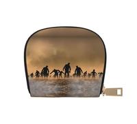 EdWal Porta carte di credito unisex con stampa di molti zombie, per uomini e donne, porta carte di credito, biglietto da visita sottile, bianco, Taglia unica