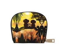 EdWal Porta carte di credito unisex con stampa di scimmie per uomini e donne, porta carte di credito, biglietto da visita sottile, bianco, Taglia unica