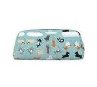 EdWal Raining Cats & Dogs stampa matita astuccio grande astuccio cancelleria penna borsa ufficio college scuola trucco borsa, Oro, One Size, Beauty case