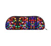 EdWal Romantico astuccio per matite con stampa a cuore rosso, astuccio per matite, elegante astuccio per donne, borsa per cosmetici da viaggio, Oro, Taglia unica, Beauty case
