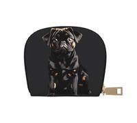 EdWal Simpatico cane carlino nero-standard-scale-2_00x porta carte di credito unisex porta carte di credito per uomini e donne porta carte di credito, sottile biglietto da visita, bianco, Taglia unica