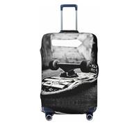 EdWal Skate Boards Stampa Valigie Copertura Protettiva Bagagli Da Viaggio Copertura Bagagli Lavabile Anti-Graffio, Nero , L