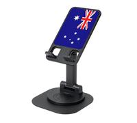 EdWal Supporto per telefono pieghevole regolabile con stampa bandiera australiana, supporto per telefono cellulare girevole a 360 gradi per scrivania, elementi essenziali da viaggio