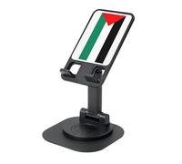 EdWal Supporto per telefono pieghevole regolabile con stampa bandiera della Palestina, supporto per telefono cellulare girevole a 360 gradi per scrivania, essenziale da viaggio