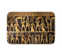 EdWal Tappeto antiscivolo per interni con stampa di geroglifici egiziani, in velluto di cristallo, per portico o decorazione per la casa, 60 x 40 cm